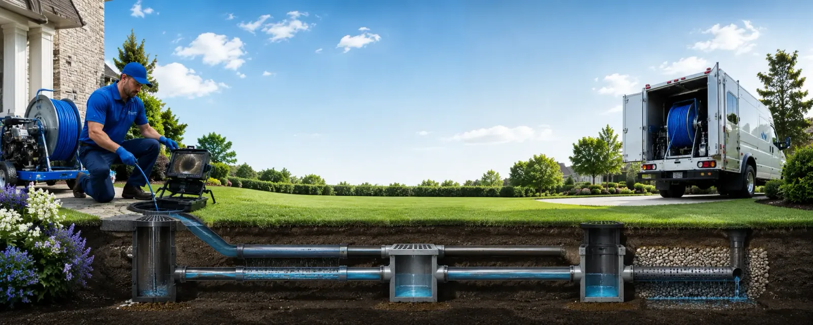 Outdoor drain cleaning information for Elon, NC